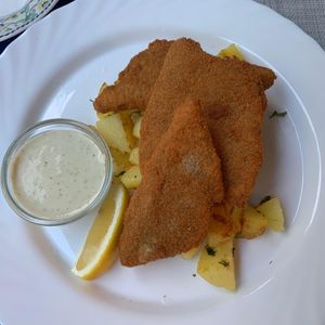 Seitan Schnitzel (14,50€) at Landia in Vienna