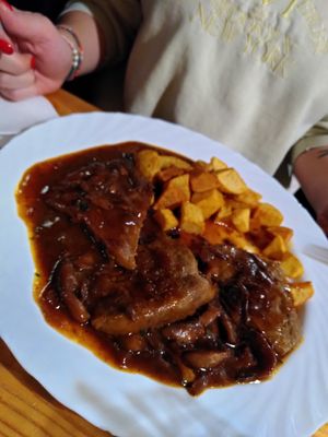 Seitan steak mit Rotwein Soße at Landia in Vienna
