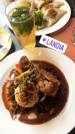 Zwiebelrostbraten  at Landia in Vienna