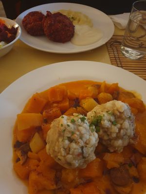 Delicious Semmelknödel  at Landia in Vienna