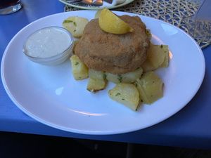 Vegan Cordon Bleu at Landia in Vienna