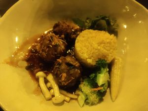Vegan lok lak at JOMNO Modern Khmer Cuisine  in Siem Reap