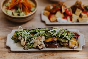 Mediterranean Vegetables  at Tapas Ibiza. La Finca Escondida in Ibiza