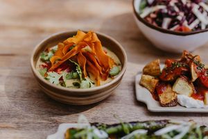 Chickpea Coconut Curry  at Tapas Ibiza. La Finca Escondida in Ibiza