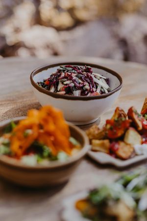 Beetroot & Apple Salad at Tapas Ibiza. La Finca Escondida in Ibiza