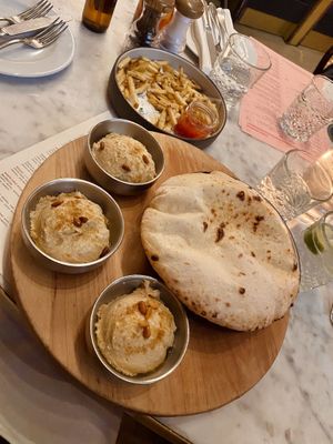 Hummus and wood fired dough at The Jones Assembly in Oklahoma City