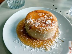 caramel cream, banana coconut at La Cuisine de Phanie in Versailles