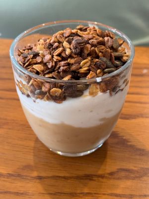 Soy Yog'hurt compote and granola at La Cuisine de Phanie in Versailles