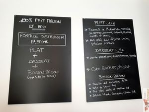 Menu at La Cuisine de Phanie in Versailles