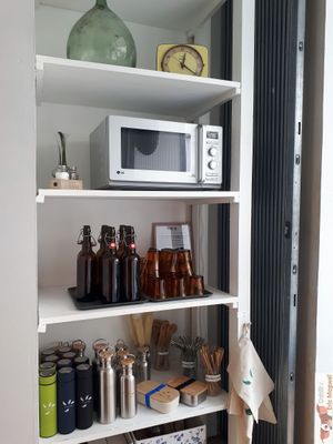 Eco waster products at La Cuisine de Phanie in Versailles