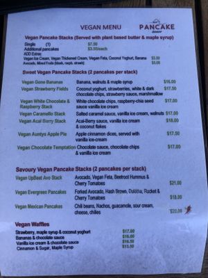   at Helgas Pancake House in Cairns