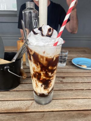   at Helgas Pancake House in Cairns