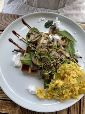   at Helgas Pancake House in Cairns