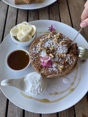   at Helgas Pancake House in Cairns