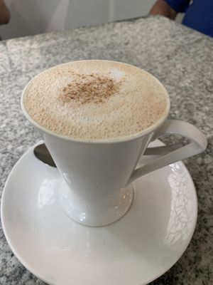 Delicious almond chai!  at TruYogi in Puttaparthi