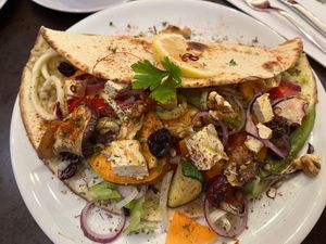 Veganer Burrito  at Cafe M in Coburg