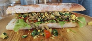 Scrabble tofu at Nui Bakery in Koh Tao