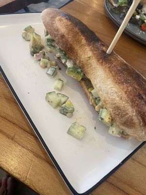 Chickpea and avocado   at Nui Bakery in Koh Tao