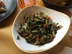 Sautéed field vegetables   at A Putia Dell'Ostello in Catania