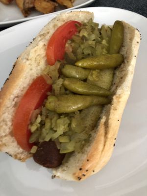 Vegan Chicago  at Gourmet Killer Dogs in Delray Beach