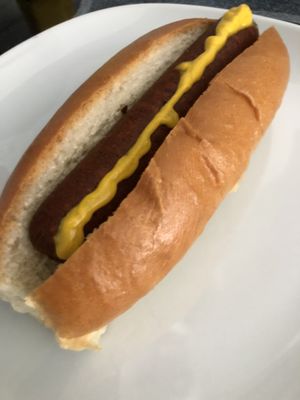 Vegan Dog w/ Mustard at Gourmet Killer Dogs in Delray Beach