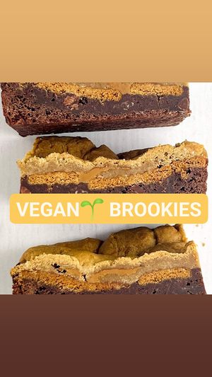 HAND made VEGAN Brookies at Gourmet Killer Dogs in Delray Beach
