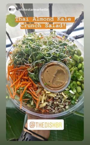 Grab and go area with beautiful salads. Dressings made from scratch!!! at The Dish in Baton Rouge