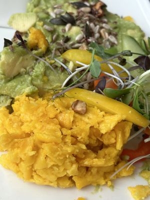 Vegan scrambled egg and avocado was delicious  at Ludwigs in Tubingen