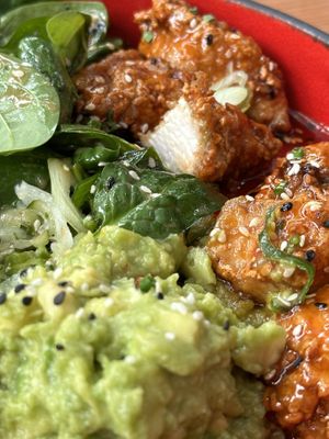 Vegan fried chicken in Asian sauce (can’t remember name) was incredible!  at Ludwigs in Tubingen