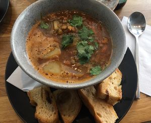 lentil soup  at Dråpe in Aalesund