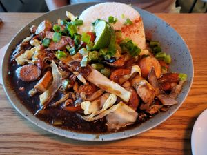 Veggie teriyaki at Dråpe in Aalesund