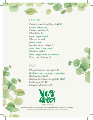 Cafés e lanches at Vegamo in Sao Paulo