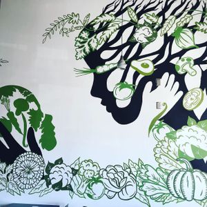 Wall at Jane's Pizzeria in Fountain Valley