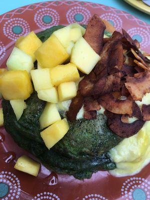 Kale pancakes  at Jajaja Mexicana - West Village in New York City