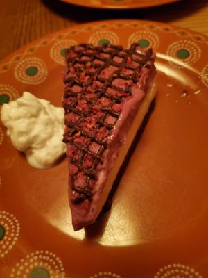 Raspberry Cheezecake at Jajaja Mexicana - West Village in New York City