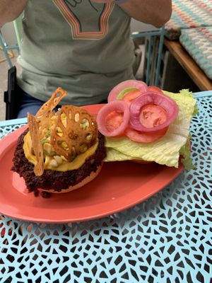 Burger  at Jajaja Mexicana - West Village in New York City