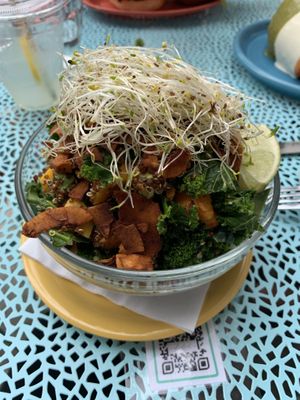 Kale salad bowl  at Jajaja Mexicana - West Village in New York City