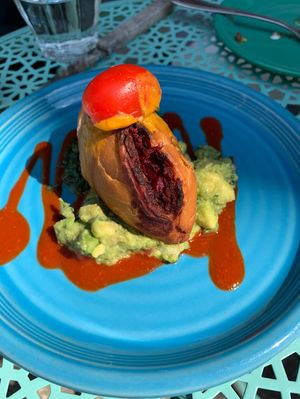 Pumpkin beet empanada - sooo good!  at Jajaja Mexicana - West Village in New York City