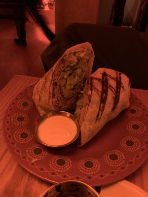 A burrito   at Jajaja Mexicana - West Village in New York City