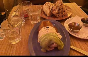 Chick’n Fresca and chorizo burrito   at Jajaja Mexicana - West Village in New York City