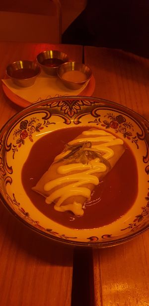 Mole tamal at Jajaja Mexicana - West Village in New York City