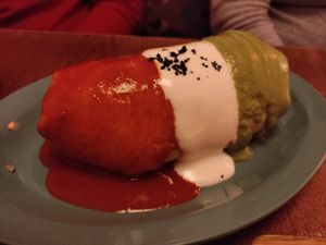Chorizo burrito at Jajaja Mexicana - West Village in New York City