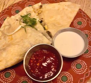 Hongos Quesadilla at Jajaja Mexicana - West Village in New York City