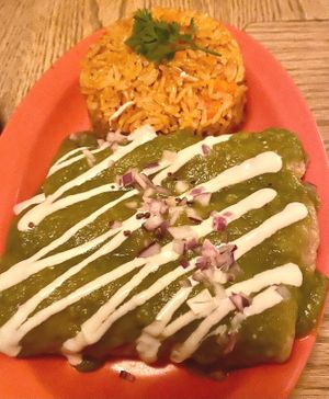 Enchiladas Verde at Jajaja Mexicana - West Village in New York City
