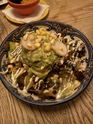 Grande Nachos with Guacamole   at Jajaja Mexicana - West Village in New York City