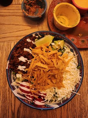 Salad bowl at Jajaja Mexicana - West Village in New York City