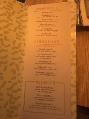 Menu  at Jajaja Mexicana - West Village in New York City