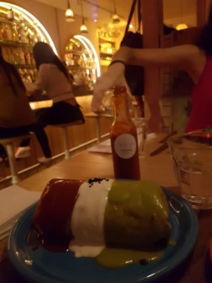 Chorizo burrito at Jajaja Mexicana - West Village in New York City