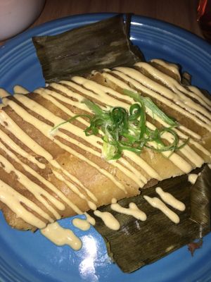 Jackfruit tamale at Jajaja Mexicana - West Village in New York City