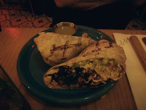 Burrito at Jajaja Mexicana - West Village in New York City